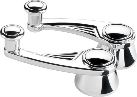 Billet Specialties Vent Window Cranks 47525 Cranks, Aluminum, Polished, 1/2 in. Round Spline, Chevy 1949-79, Crank, Pair thumbnail 1