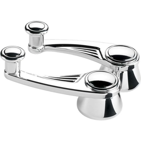 Billet Specialties Vent Window Cranks 47525 Cranks, Aluminum, Polished, 1/2 in. Round Spline, Chevy 1949-79, Crank, Pair thumbnail 2