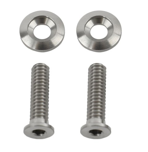 Billet Specialties Pro-Bolts 66130 Fender Bolts, 1/4 in.-20 RH Thread, 11/16 in. Washer Diameter, Stainless Steel, Natural, Pair thumbnail 1