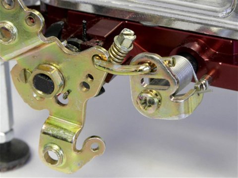 Quick Fuel Carburetor Secondary Connecting Rods 43-5QFT Carb Rods, Steel, Zinc Finish, 1:1 Link Ratio, Fuel, QFX-Series, Each thumbnail 1