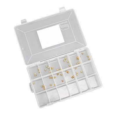 Quick Fuel Air Bleed Assortment Kits 36-55QFT Bleeds, Brass, 55-65 Range, Four of Each Size, Fuel, Pair thumbnail 1