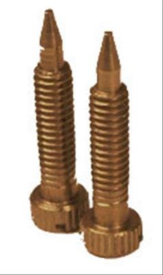 Quick Fuel Carburetor Idle Mixture Screws 15-2QFT Screws, Stainless Steel, Gold Iridited, Holley, Fuel, Pair thumbnail 2