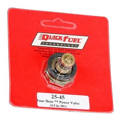 Quick Fuel FOUR DOOR Power Valves 25-45QFT Valve, Single Stage, 4.5 in. Hg, 4-Window, Holley, Fuel, Each thumbnail 2
