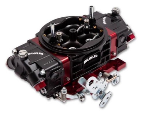Quick Fuel Brawler Race Series 850 CFM 4-Barrel Carburetor BR-67332 Carburetor, Series, cfm, Mechanical Secondary, 4-Barrel, Square Bore, Black Powdercoat, Red Anodized Metering Blocks, Each thumbnail 1