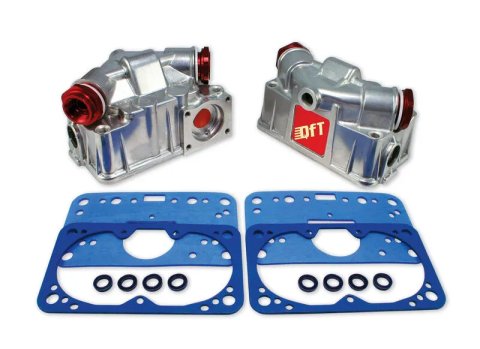 Quick Fuel Aluminum Bowl Kits 34-100QFT Bowls, Primary and Secondary, Aluminum, Double Pump, -6 AN Inlets, Screws, Non-stick Gaskets, Kit thumbnail 3