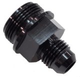 Quick Fuel Carburetor and System Fittings 19-36QFT Inlet Fitting 7/8-20 # 6 AN Black thumbnail 3