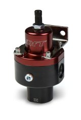 Quick Fuel Pressure Regulators 30-7025QFT Regulator, 2-Port, 5-8 psi, Billet Aluminum, Black/Red Anodized, All Fuels, Universal, Each thumbnail 2