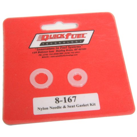 Quick Fuel Needle and Seat Gaskets 8-167QFT Gaskets, Seat, Nylon, Top/Bottom, Fuel, Kit thumbnail 1