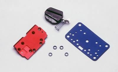Quick Fuel Billet Secondary Plate Conversion Kits Plates 34-2QFT Metering Block, Conversion, Aluminum, Single Inlet, Side Pivot Carburetor, Holley 4160, Kit thumbnail 1