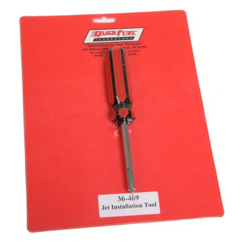 Quick Fuel Quick-Change Jet Driver Tools 36-469QFT Tool, Steel, Chrome, Red/Black Plastic Handle, Each thumbnail 1
