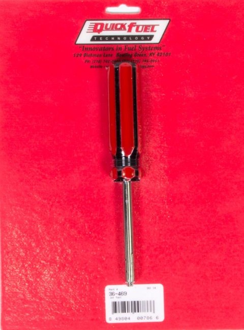 Quick Fuel Quick-Change Jet Driver Tools 36-469QFT Tool, Steel, Chrome, Red/Black Plastic Handle, Each thumbnail 2