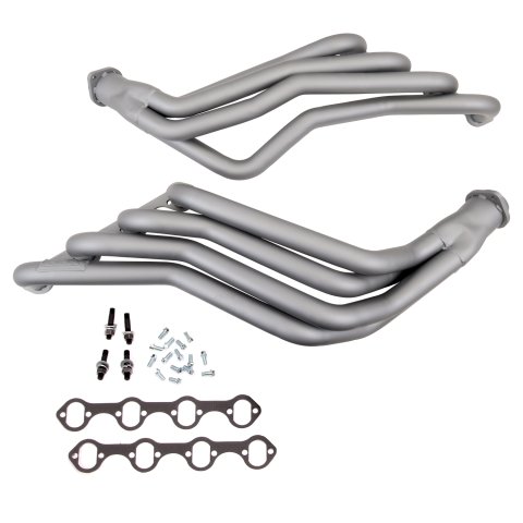 BBK Full-Length Headers 1594 Headers, Long Tube, Steel, Titanium Ceramic Coated, Ford, 5.0L, Pair thumbnail 2