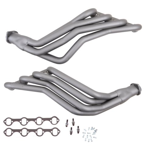 BBK Mustang 351W Swap Headers 1569 Headers, Engine Swap, Long Tube, Steel, Titanium Ceramic, Ford, Mercury, 5.8L, 351W, Pair thumbnail 2