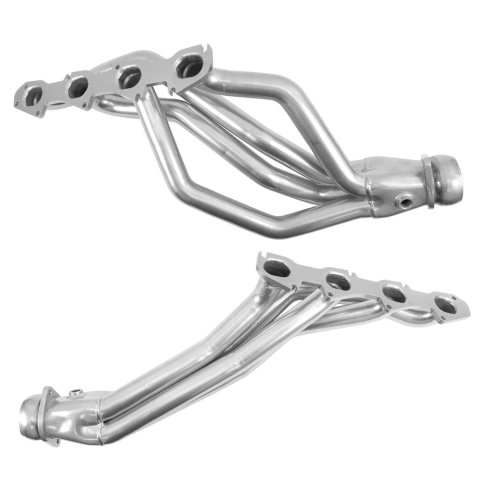 BBK Full-Length Headers 19500 Headers, Full-Length, Long Tube One-piece, Steel, Polished Ceramic Coated, 1 3/4 in. Primary Tube O.D., Oval Port, Dodge, Ram, 5.7L, Pair thumbnail 2