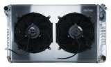 Cold Case Performance Aluminum Radiator Modules for 1970-1981 CAMARO - CHC545K Radiator, Performance, Module, Aluminum, Polished, Crossflow, 2 Row, Dual 12 in. Fans, Chevy, Kit thumbnail 1