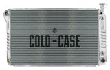 Cold Case Performance Aluminum Radiators GMT572A Radiator, Performance, Aluminum, Polished, Crossflow, 2 Row, with Transmission Cooler, without Oil Cooler, Chevrolet, GMC, Each thumbnail 1