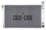 Cold Case Performance Aluminum Radiators GMT572A Radiator, Performance, Aluminum, Polished, Crossflow, 2 Row, with Transmission Cooler, without Oil Cooler, Chevrolet, GMC, Each thumbnail 2