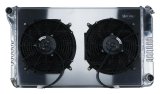 Cold Case Performance Aluminum Radiator Modules for 1970-1981 FIREBIRD - GPF18K Radiator, Performance, Module, Aluminum, Polished, Crossflow, 2 Row, Dual 12 in. Fans, Pontiac, Kit thumbnail 1