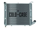 Cold Case Performance Aluminum Radiators for 1965-1968 CORVETTE - CHV712A Radiator, Performance, Aluminum, Polished, Crossflow, 2 Row, Chevy, Corvette, Small Block, Each thumbnail 1