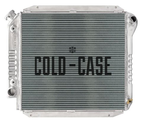 Cold Case Performance Aluminum Radiators FOT574A-5 Radiator, Performance, Aluminum, Polished, Crossflow, 2 Row, Ford, Each