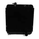 Cold Case Night Rider Series Performance Aluminum Radiators FOM564B Radiator, Performance, Aluminum, Black, Downflow, 2 Row, Ford, Each thumbnail 1