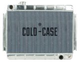 Cold Case Performance Aluminum Radiators for 1966-1967 CHEVELLE, EL CAMINO - CHE542 Radiator, Performance, Aluminum, Polished, Downflow, 2 Row, Chevy, Each thumbnail 1
