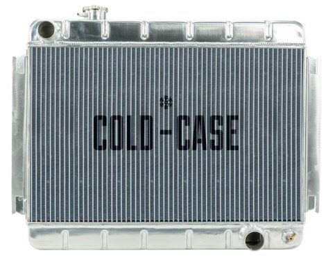 Cold Case Performance Aluminum Radiators for 1966-1967 CHEVELLE, EL CAMINO - CHE542 Radiator, Performance, Aluminum, Polished, Downflow, 2 Row, Chevy, Each
