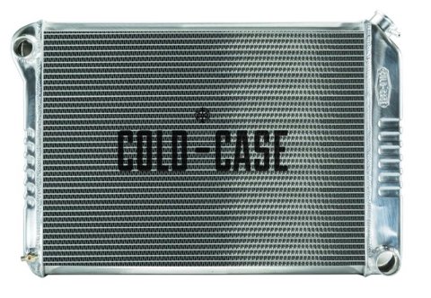 Cold Case Performance Aluminum Radiators for 1968 CHEVY II, 1969-1972 NOVA - CHN548 Radiator, Performance, Aluminum, Polished, Crossflow, 2 Row, Chevy, Nova, Big Block, Each