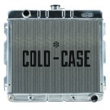 Cold Case Performance Aluminum Radiators MOP755A Radiator, Performance, Aluminum, Polished, Downflow, 2 Row, Transmission Cooler, Dodge, Plymouth, Small Block, Each thumbnail 2