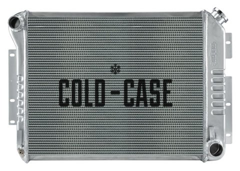 Cold Case Performance Aluminum Radiators for 1967-1969 CAMARO - CHC549 Radiator, Performance, Aluminum, Polished, Crossflow, 2 Row, Chevy, Small Block, Each