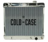 Cold Case Performance Aluminum Radiators GMT555A Radiator, Performance, Aluminum, Polished, Downflow, 2 Row, Transmission Cooler, Chevy, GMC, Truck, Each thumbnail 1