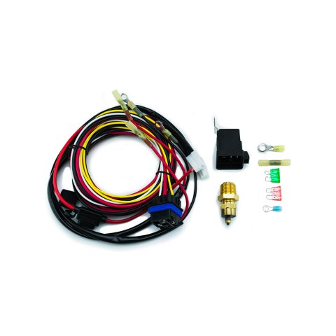 Cold Case Electric Fan Wiring Kits EF-1 Switches, Thermal, Kit, Singe/Dual Fans, 190 Degrees F Turn-On, Non-Adjustable, Relay Included, Kit thumbnail 1