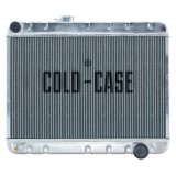 Cold Case Performance Aluminum Radiators for 1966-1967 GTO, LEMANS, TEMPEST - GPG34 Radiator, Performance, Aluminum, Polished, Downflow, 2 Row, Pontiac, Each thumbnail 2