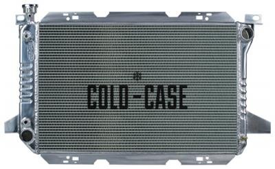 Cold Case Performance Aluminum Radiators FOT579A Radiator, Performance, Aluminum, Polished, Downflow, 2 Row, Transmission Cooler, Ford, Truck, Each