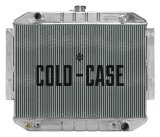 Cold Case Performance Aluminum Radiators MOT561A Radiator, Performance, Aluminum, Polished, Downflow, 2 Row, with Transmission Cooler, with A/C, Dodge, Each thumbnail 2