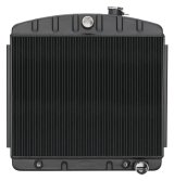 Cold Case Night Rider Series Performance Aluminum Radiators CHT562AB Radiator, Performance, Aluminum, Black, Downflow, 2 Row, Transmission Cooler, Chevy, Tri-Five, V8, Each thumbnail 3