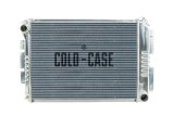 Cold Case Performance Aluminum Radiators CHC11A Radiator, Performance, Aluminum, Polished, Crossflow, 2 Row, Transmission Cooler, Chevy, Pontiac, Each thumbnail 1