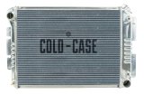 Cold Case Performance Aluminum Radiators CHC11A Radiator, Performance, Aluminum, Polished, Crossflow, 2 Row, Transmission Cooler, Chevy, Pontiac, Each thumbnail 2