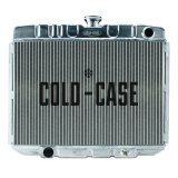 Cold Case Performance Aluminum Radiators for 1967-1970 MUSTANG - FOM588 Radiator, Performance, Aluminum, Polished, Downflow, 2 Row, Ford, Mustang, Big Block, Each thumbnail 2