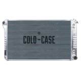Cold Case Performance Aluminum Radiators GMT556A Radiator, Performance, Aluminum, Polished, Crossflow, 2 Row, Transmission Cooler, Chevy, GMC, Truck, Each thumbnail 2