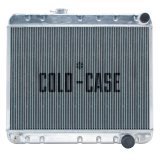 Cold Case Performance Aluminum Radiators for 1964-1965 GTO, LEMANS, TEMPEST - GPG22 Radiator, Performance, Aluminum, Polished, Downflow, 2 Row, Pontiac, Each thumbnail 2