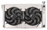 Cold Case Performance Aluminum Radiator Modules GMT580SK Radiator, Performance, Aluminum, Polished, Crossflow, Dual 14 in. Fans, 2 Row, Cadillac, Chevrolet, GMC, Kit thumbnail 1
