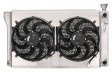 Cold Case Performance Aluminum Radiator Modules GMT580SK Radiator, Performance, Aluminum, Polished, Crossflow, Dual 14 in. Fans, 2 Row, Cadillac, Chevrolet, GMC, Kit thumbnail 2