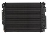 Cold Case Night Rider Series Performance Aluminum Radiators CHC549AB Radiator, Performance, Aluminum, Black, Crossflow, 2-Row, Transmission Cooler, Chevy, Camaro, Each thumbnail 2