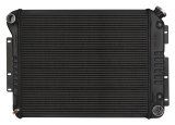 Cold Case Night Rider Series Performance Aluminum Radiators CHC549AB Radiator, Performance, Aluminum, Black, Crossflow, 2-Row, Transmission Cooler, Chevy, Camaro, Each thumbnail 3