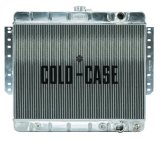 Cold Case Performance Aluminum Radiators for 1961-1965 IMPALA - CHI565A Radiator, Performance, Aluminum, Polished, Downflow, 2 Row, Transmission Cooler, Chevy, Each thumbnail 1