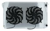 Cold Case Performance Aluminum Radiator Modules GMT558ALSSK Radiator, Performance, Module, Aluminum, Polished, Crossflow, 2 Row, Dual 14 in. Fans, LS Swap, Kit thumbnail 1