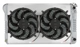 Cold Case Performance Aluminum Radiator Modules GMT558ALSSK Radiator, Performance, Module, Aluminum, Polished, Crossflow, 2 Row, Dual 14 in. Fans, LS Swap, Kit thumbnail 2