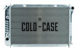 Cold Case Performance Aluminum Radiators FOM578A Radiator, Performance, Aluminum, Polished, Downflow, 2 Row, Transmission Cooler, Ford, Mustang, Each thumbnail 1