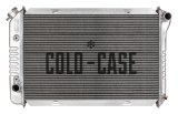 Cold Case Performance Aluminum Radiators FOM578A Radiator, Performance, Aluminum, Polished, Downflow, 2 Row, Transmission Cooler, Ford, Mustang, Each thumbnail 2